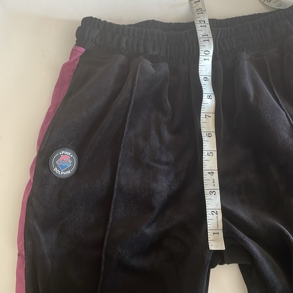 Pink + Dolphin The Tech Velour Velvet Track Sweat pants size M - Picture 7 of 9